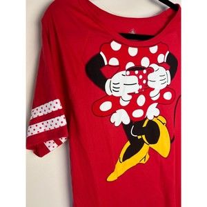 NWT Disney Parks Minnie Mouse Coffee Sleep Shirt Night Gown Medium / Large
